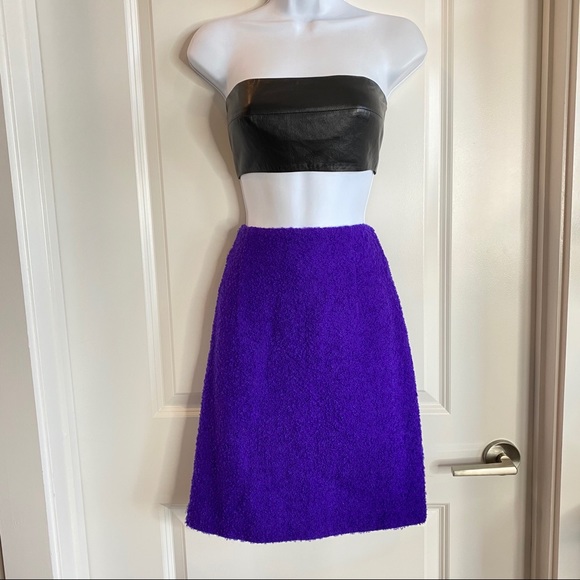 Beautiful Textured Banu Purple Boucle Skirt 12 - Picture 12 of 12